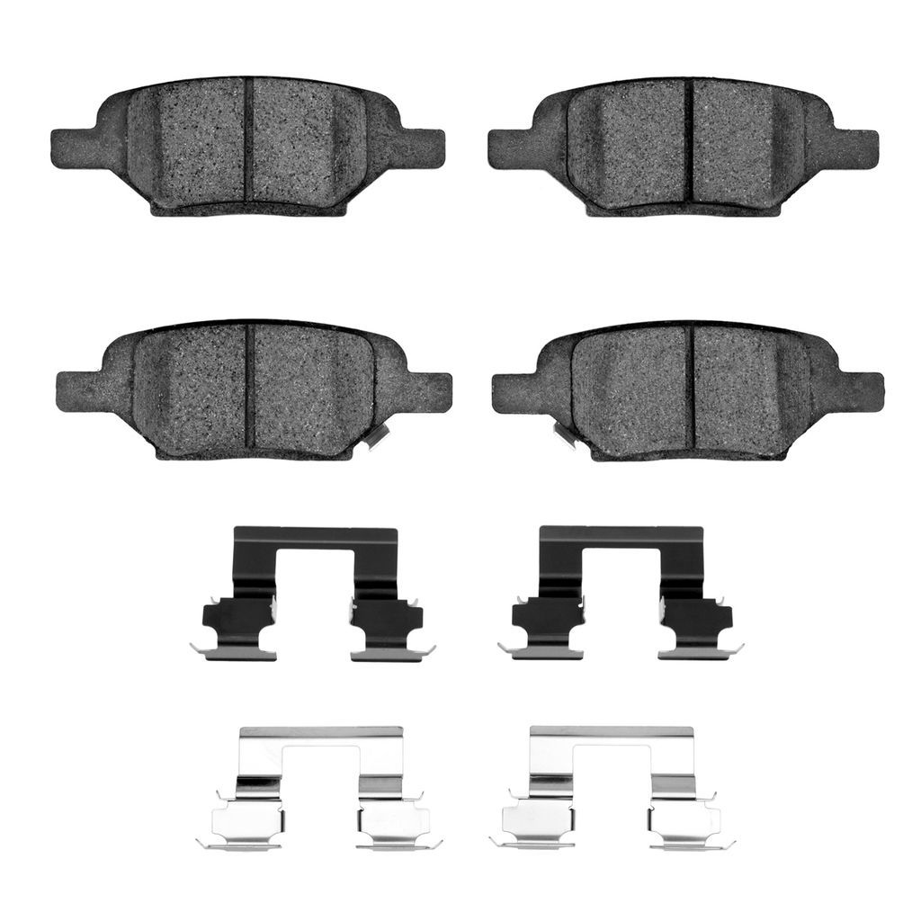Dynamic Friction 1551-1033-01 - 5000 Advanced Ceramic Brake Pads With Hardware