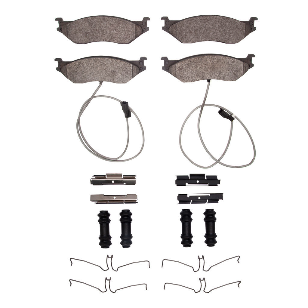 Dynamic Friction 1551-1066-11 - 5000 Advanced Semi Metallic Brake Pads With Hardware