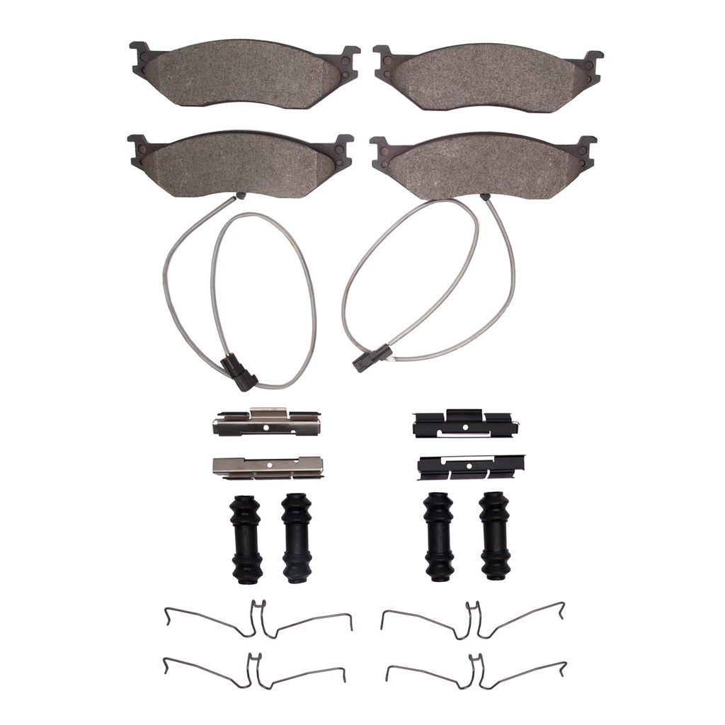 Dynamic Friction 1551-1066-21 - 5000 Advanced Semi Metallic Brake Pads With Hardware