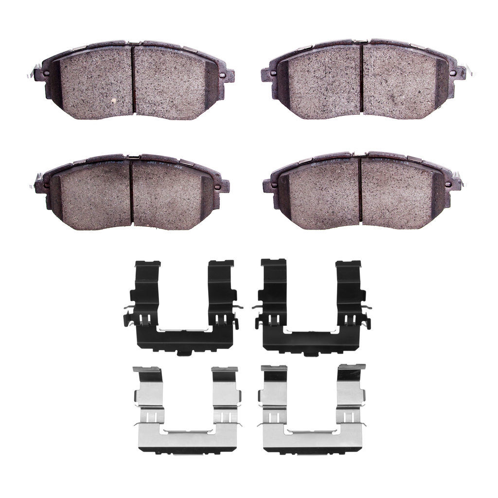 Dynamic Friction 1551-1078-02 - 5000 Advanced Ceramic Brake Pads With Hardware