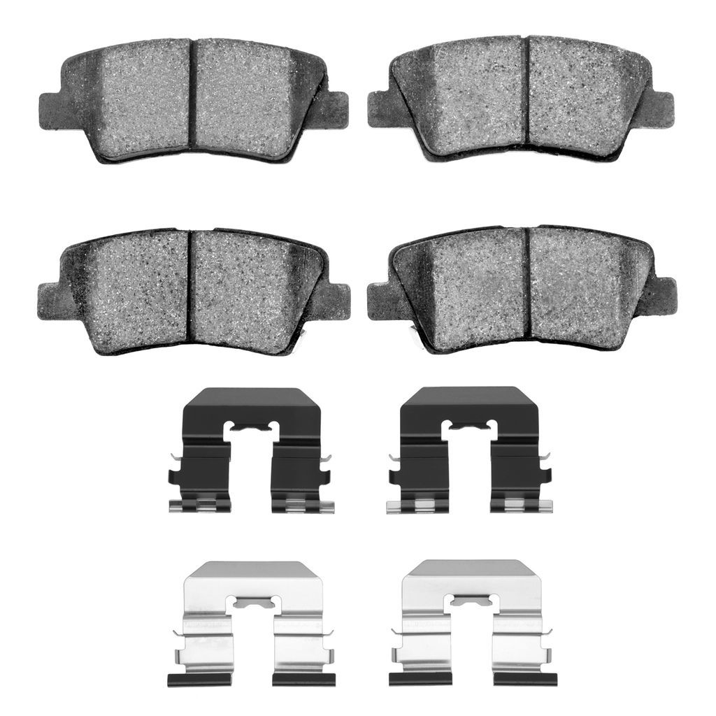Dynamic Friction 1551-1445-01 - 5000 Advanced Ceramic Brake Pads With Hardware