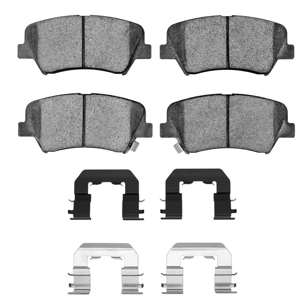 Dynamic Friction 1551-1543-01 - 5000 Advanced Ceramic Brake Pads With Hardware