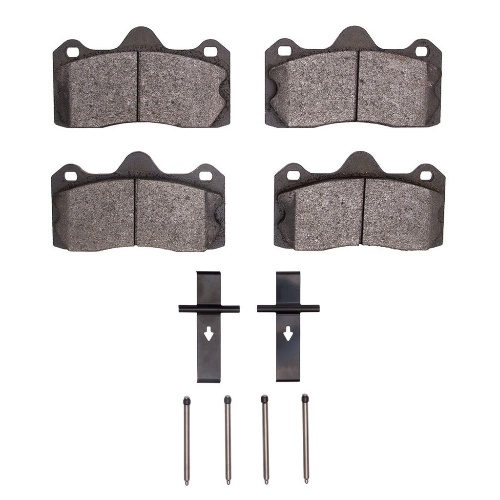 Dynamic Friction 1551-1599-01 - 5000 Advanced Low Metallic Brake Pads With Hardware