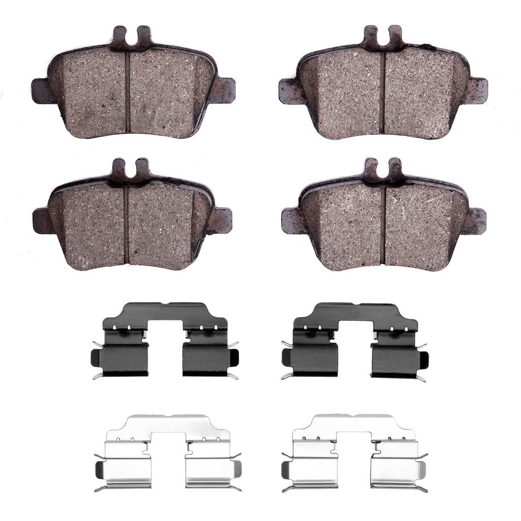 Dynamic Friction 1551-1646-02 - 5000 Advanced Low Metallic Brake Pads With Hardware