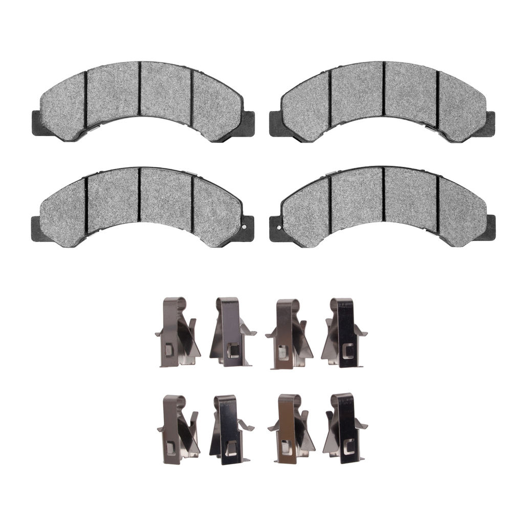 Dynamic Friction 1551-1695-01 - 5000 Advanced Ceramic Brake Pads With Hardware