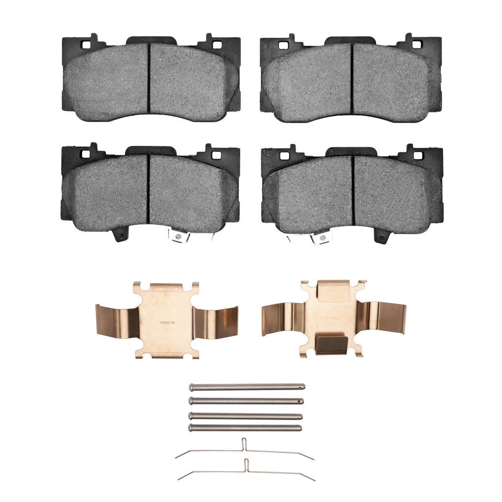 Dynamic Friction 1551-1784-01 - 5000 Advanced Ceramic Brake Pads With Hardware