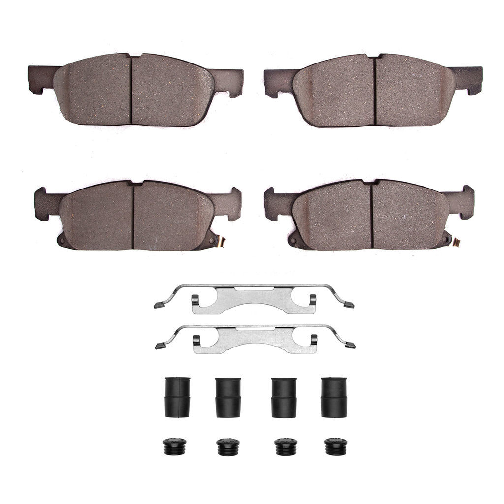 Dynamic Friction 1551-1818-01 - 5000 Advanced Ceramic Brake Pads With Hardware