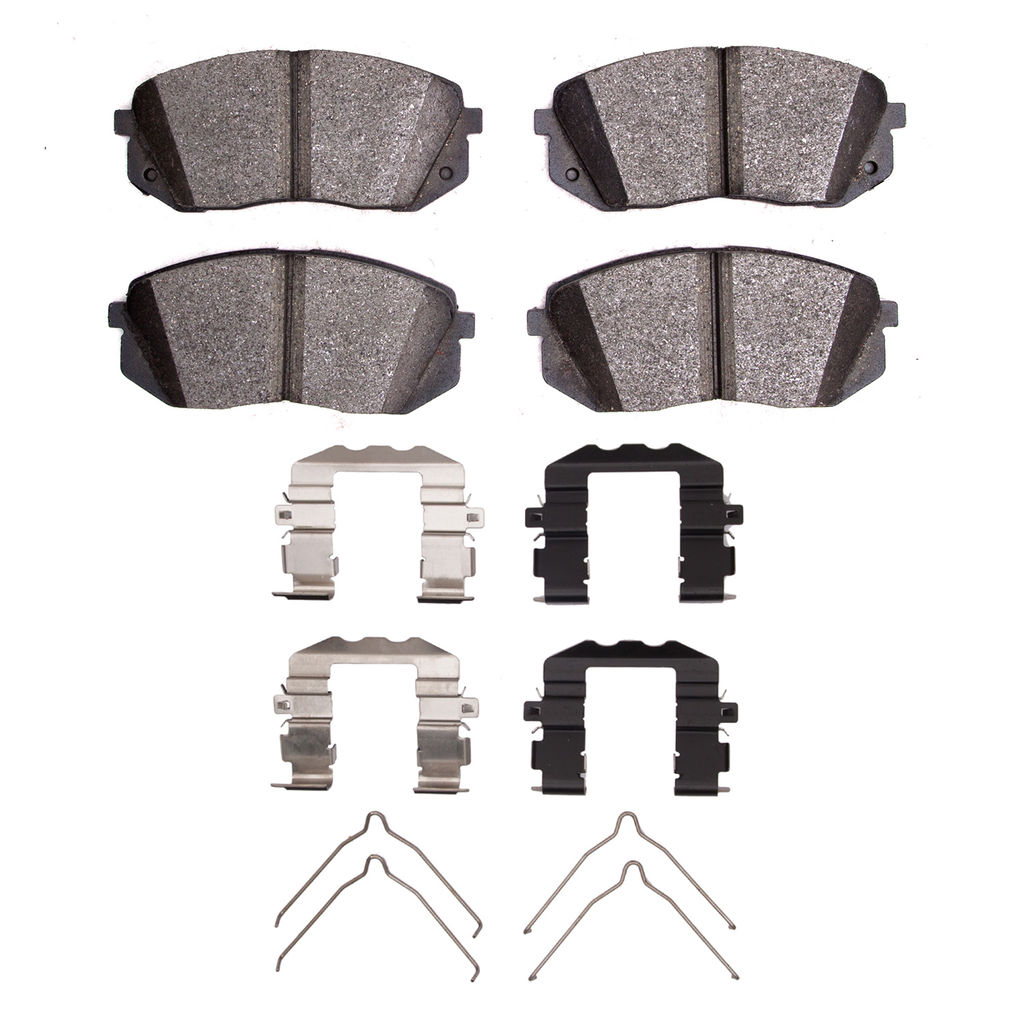 Dynamic Friction Company 5000 Advanced Brake Pads Ceramic and Hardware Kit 