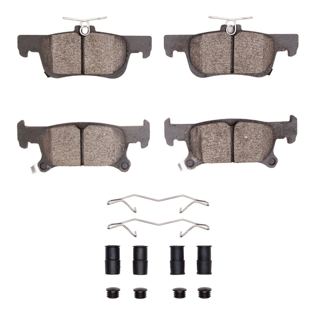Dynamic Friction 1551-2025-01 - 5000 Advanced Ceramic Brake Pads With Hardware