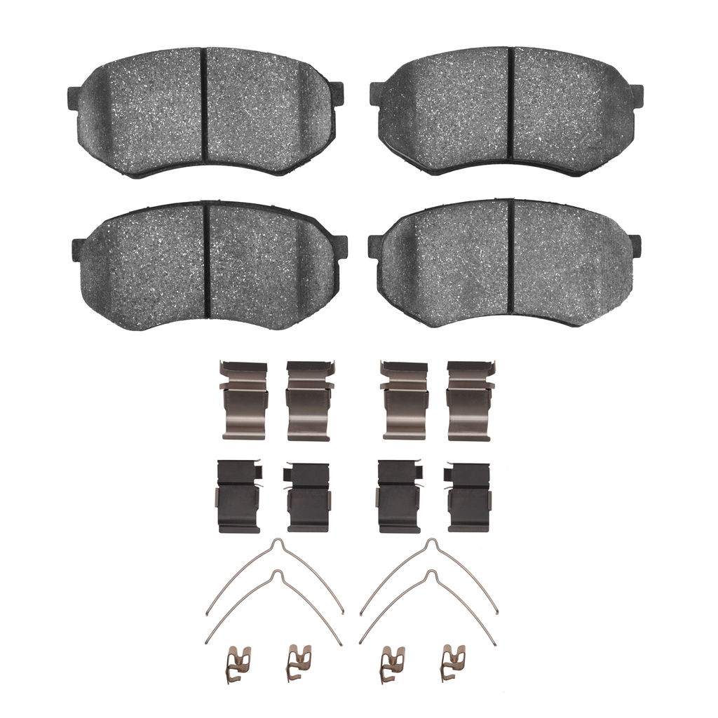 Dynamic Friction 1552-0433-01 - 5000 Advanced Semi Metallic Brake Pads With Hardware