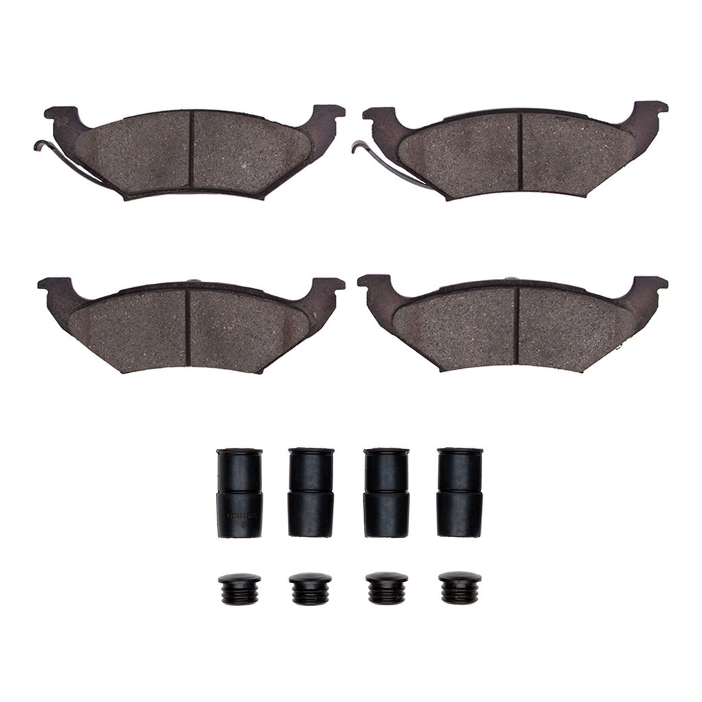 Dynamic Friction 1552-0662-01 - 5000 Advanced Semi Metallic Brake Pads With Hardware