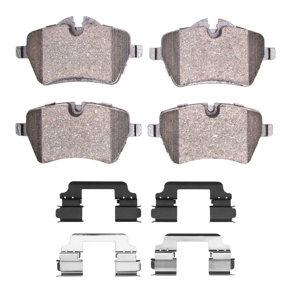 Dynamic Friction 1552-1204-02 - 5000 Advanced Ceramic Brake Pads With Hardware