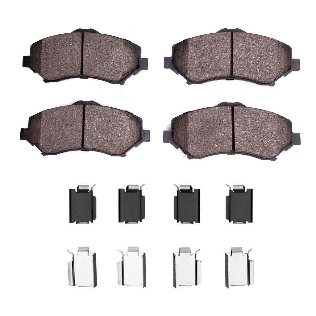 Dynamic Friction 1552-1273-01 - 5000 Advanced Semi Metallic Brake Pads With Hardware
