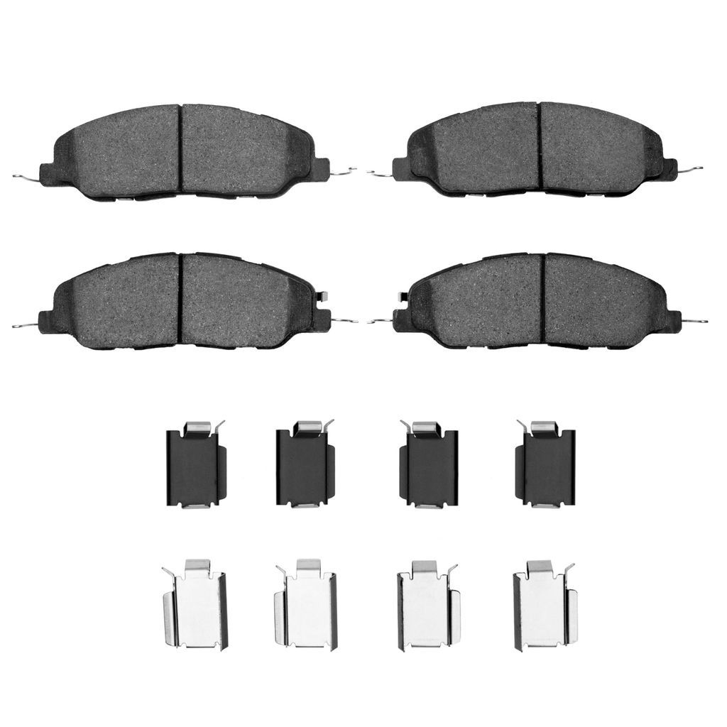 Dynamic Friction 1552-1463-01 - 5000 Advanced Low Metallic Brake Pads With Hardware