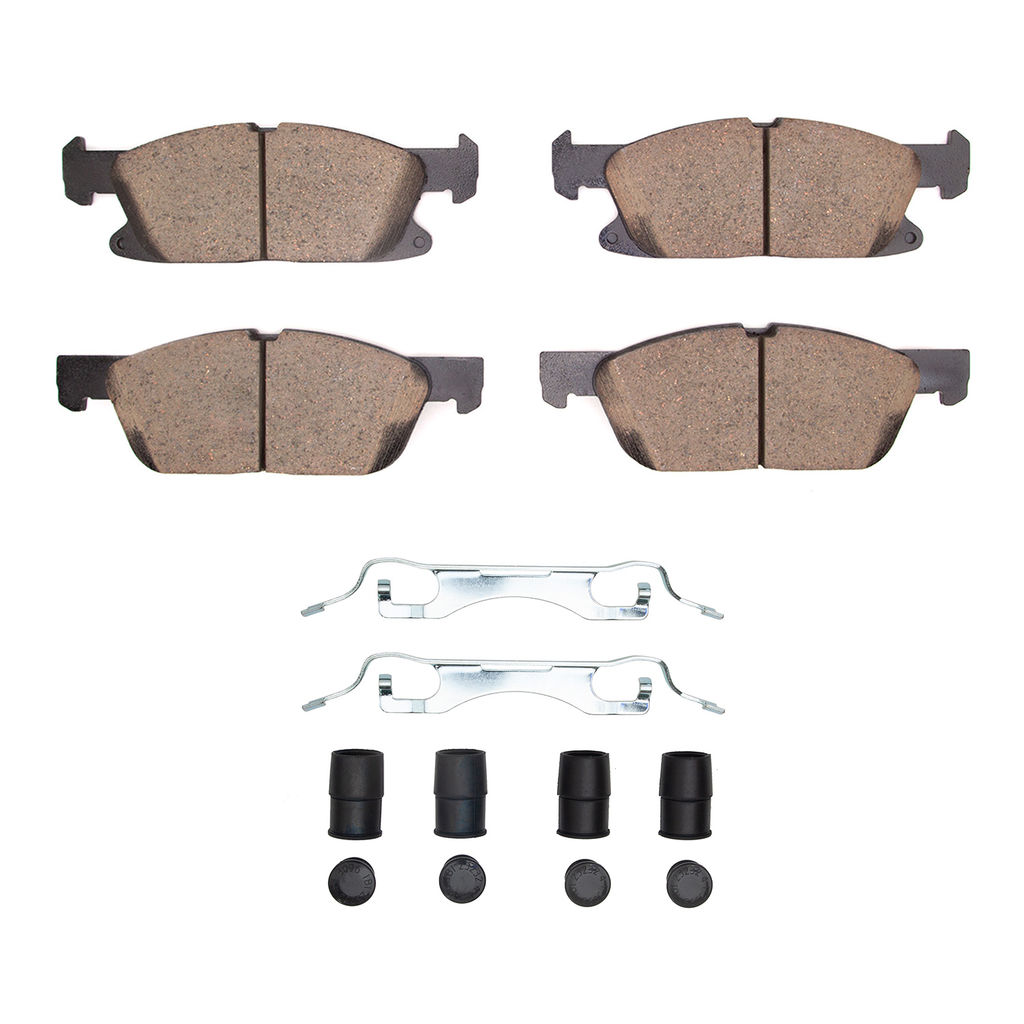 Dynamic Friction 1552-2180-01 - 5000 Advanced Low Metallic Brake Pads With Hardware