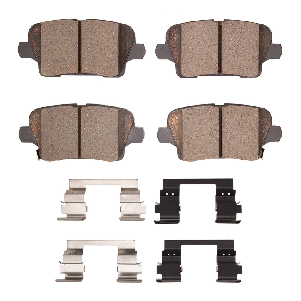 Dynamic Friction 1552-2189-01 - 5000 Advanced Low Metallic Brake Pads With Hardware