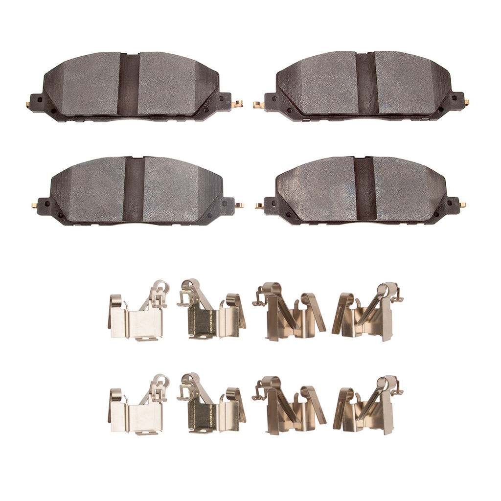 Dynamic Friction 1552-2229-01 - 5000 Advanced Semi Metallic Brake Pads With Hardware