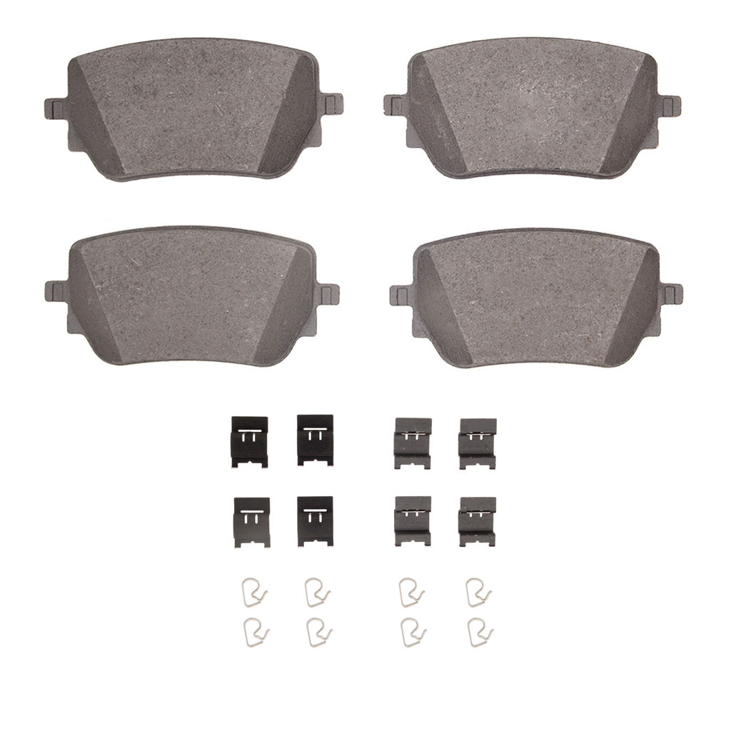 Dynamic Friction 1552-2271-01 - 5000 Advanced Low Metallic Brake Pads With Hardware