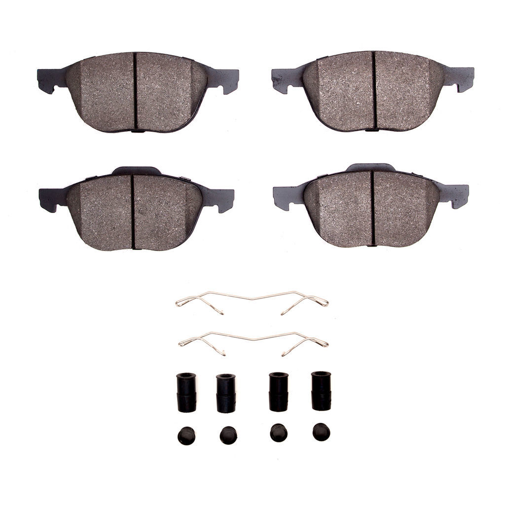Dynamic Friction 1553-1044-01 - 5000 Advanced Ceramic Brake Pads With Hardware