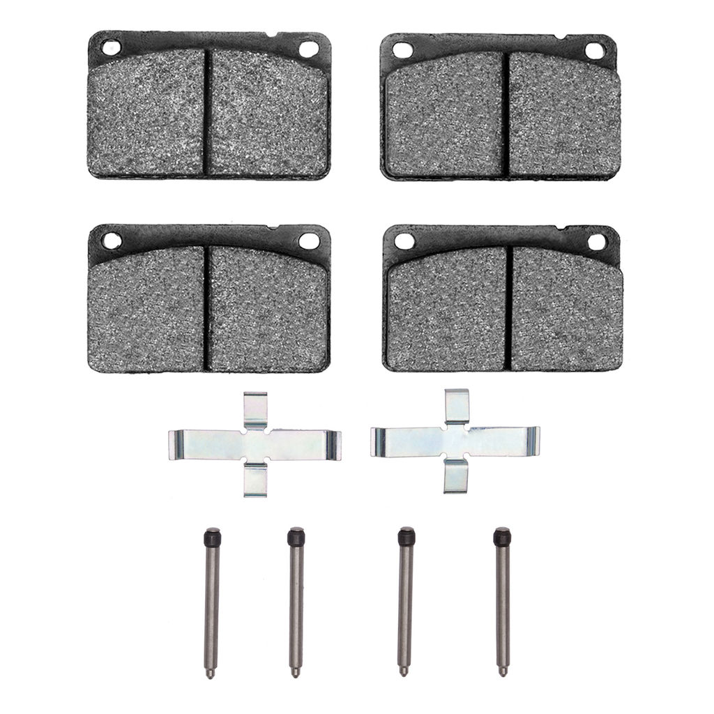 Dynamic Friction 1600-0043-02 - 5000 Euro Ceramic Brake Pads With Hardware