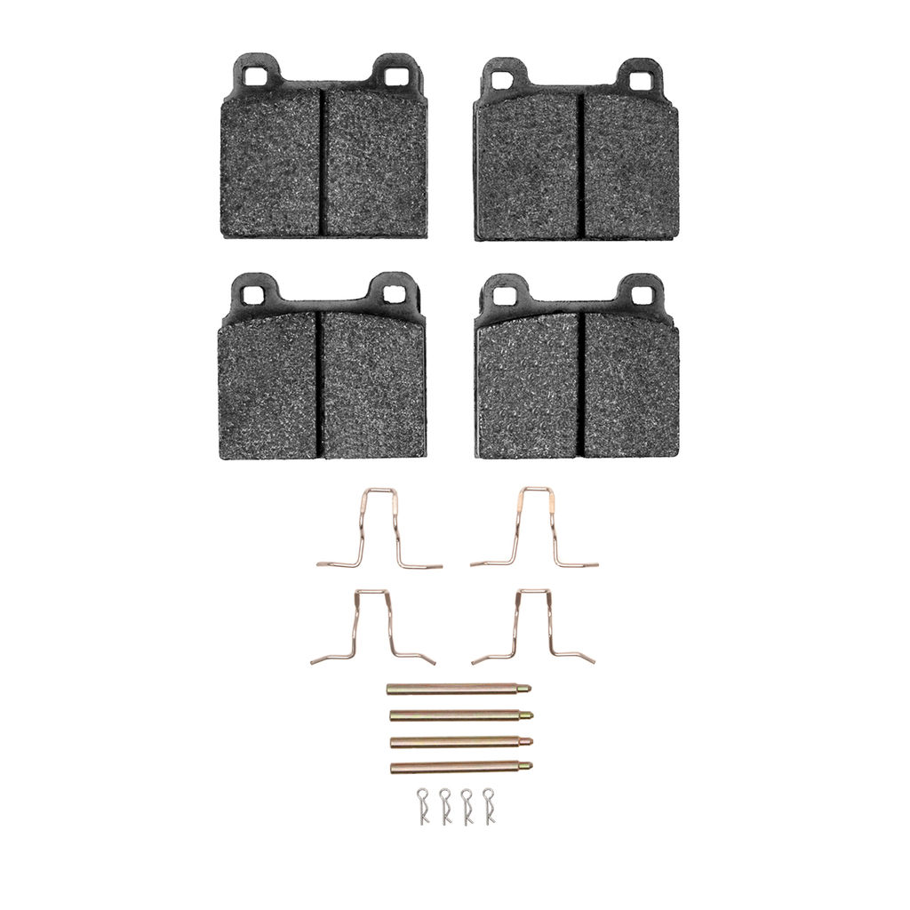 Dynamic Friction 1600-0045-04 - 5000 Euro Ceramic Brake Pads With Hardware