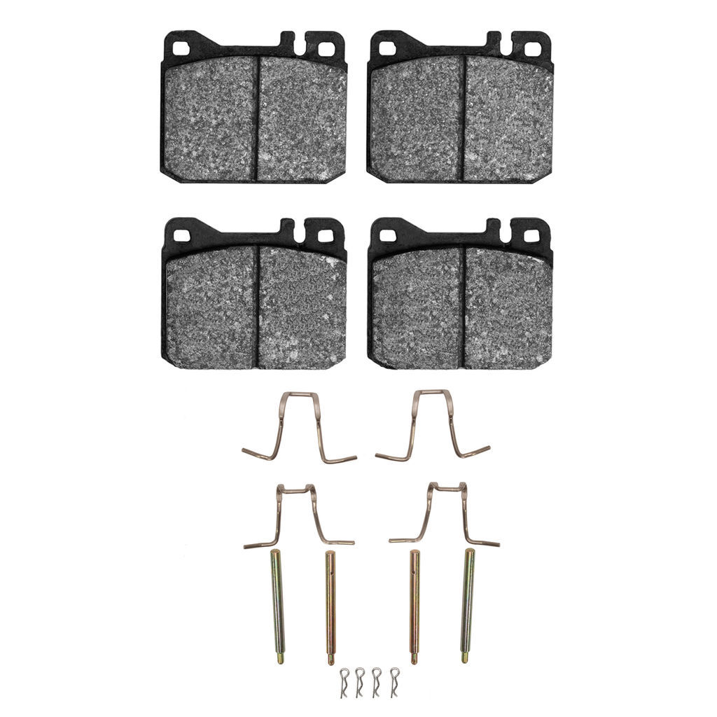 Dynamic Friction 1600-0145-04 - 5000 Euro Ceramic Brake Pads With Hardware