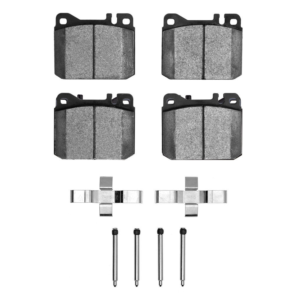 Dynamic Friction 1600-0145-11 - 5000 Euro Ceramic Brake Pads With Hardware