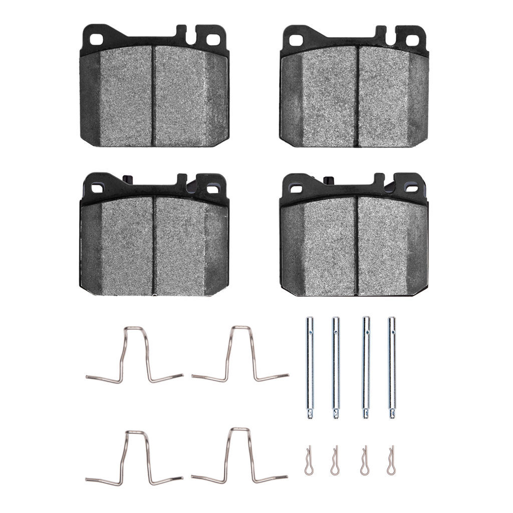 Dynamic Friction 1600-0145-12 - 5000 Euro Ceramic Brake Pads With Hardware