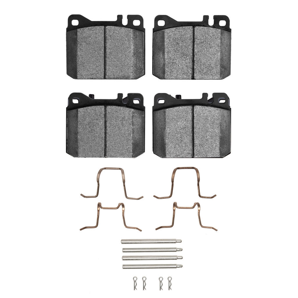 Dynamic Friction 1600-0145-14 - 5000 Euro Ceramic Brake Pads With Hardware
