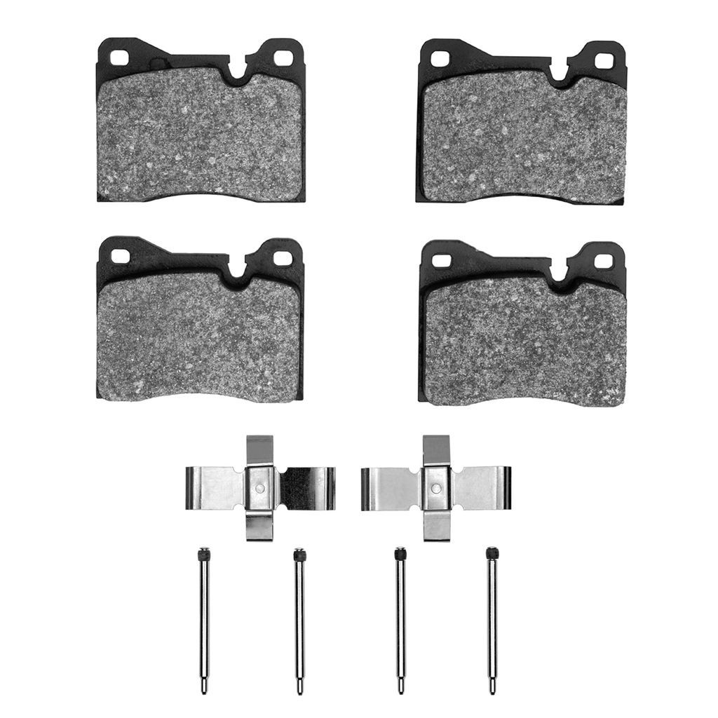 Dynamic Friction 1600-0163-01 - 5000 Euro Ceramic Brake Pads With Hardware