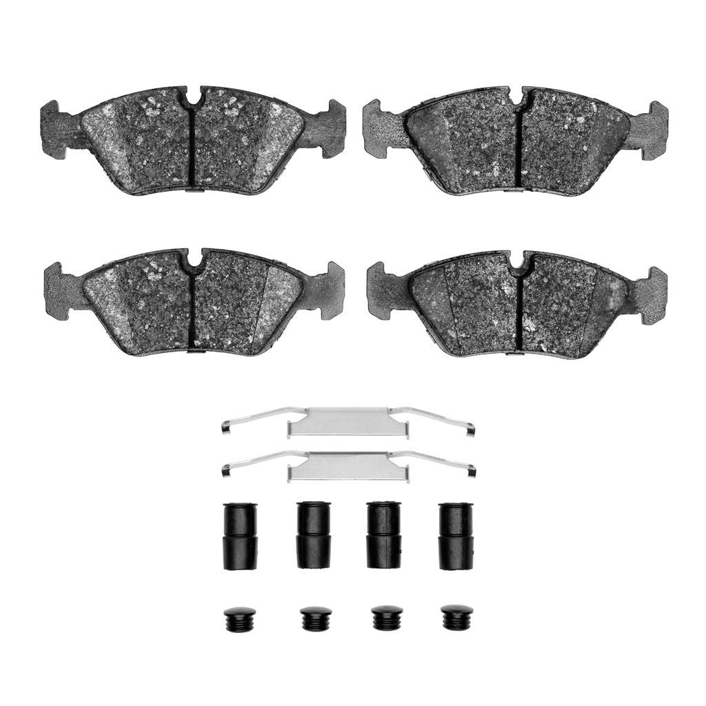 Dynamic Friction 1600-0253-01 - 5000 Euro Ceramic Brake Pads With Hardware