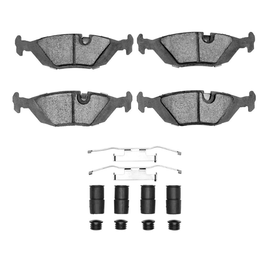 Dynamic Friction 1600-0279-01 - 5000 Euro Ceramic Brake Pads With Hardware
