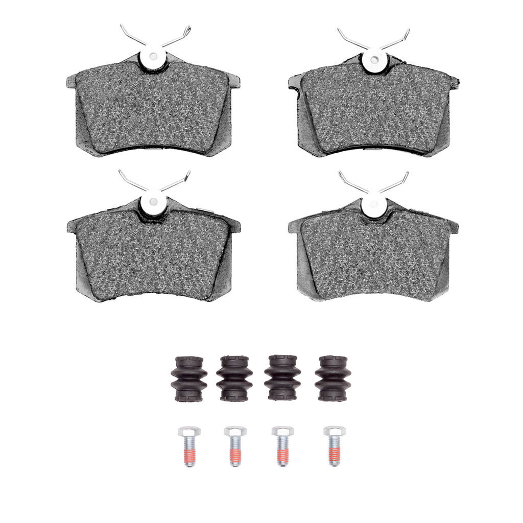 Dynamic Friction 1600-0340-02 - 5000 Euro Ceramic Brake Pads With Hardware