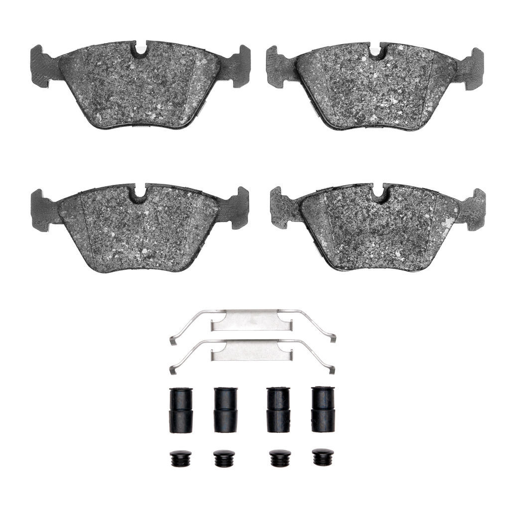 Dynamic Friction 1600-0394-01 - 5000 Euro Ceramic Brake Pads With Hardware