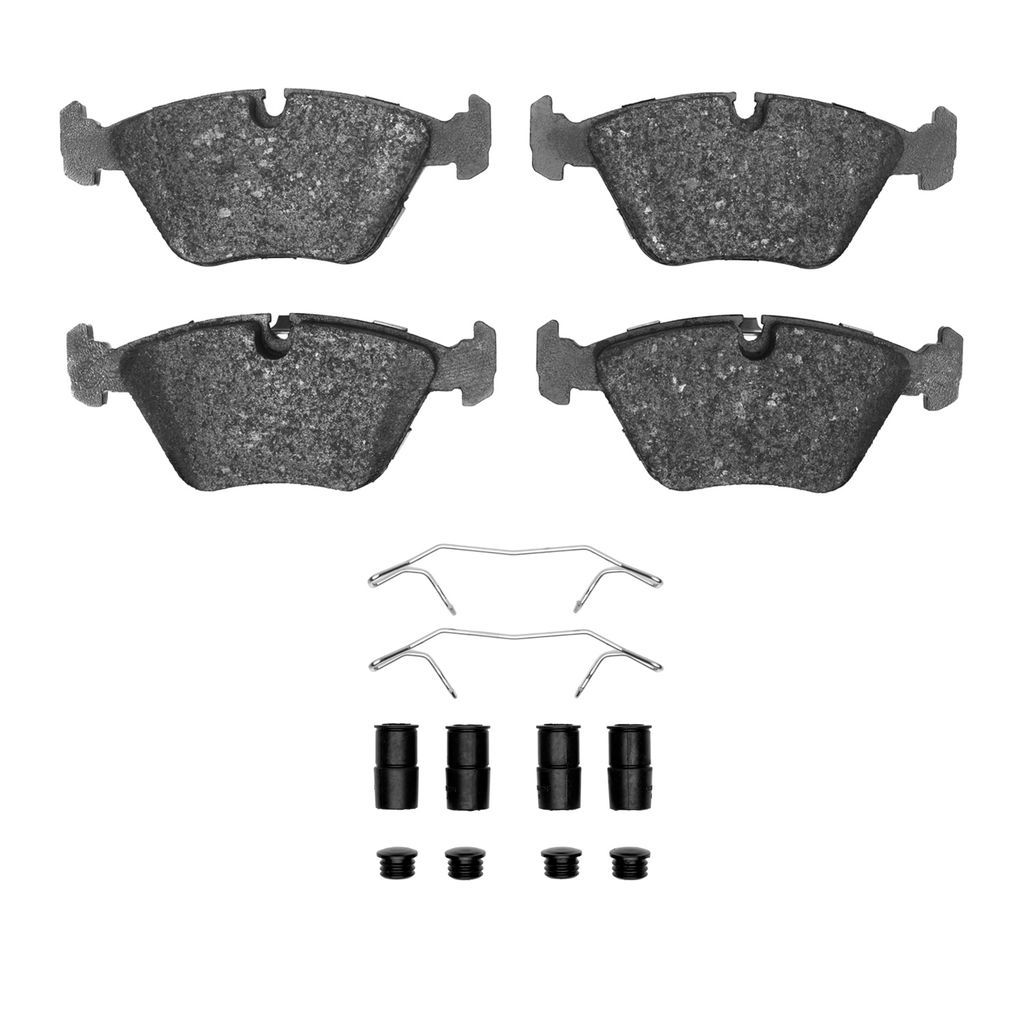 Dynamic Friction 1600-0394-11 - 5000 Euro Ceramic Brake Pads With Hardware