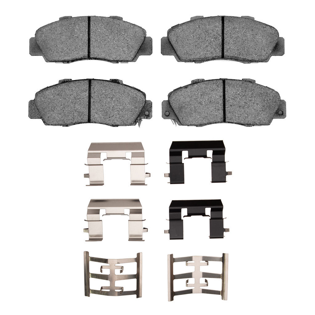 Dynamic Friction 1600-0503-02 - 5000 Euro Ceramic Brake Pads With Hardware
