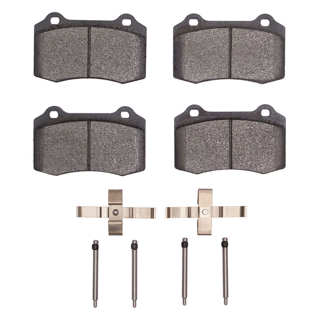 Dynamic Friction 1600-0592-11 - 5000 Euro Ceramic Brake Pads With Hardware