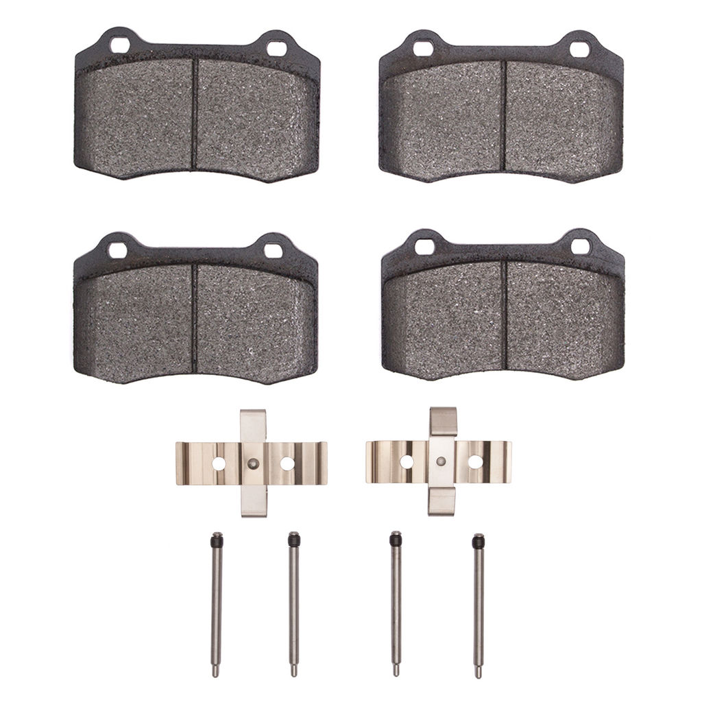 Dynamic Friction 1600-0592-12 - 5000 Euro Ceramic Brake Pads With Hardware