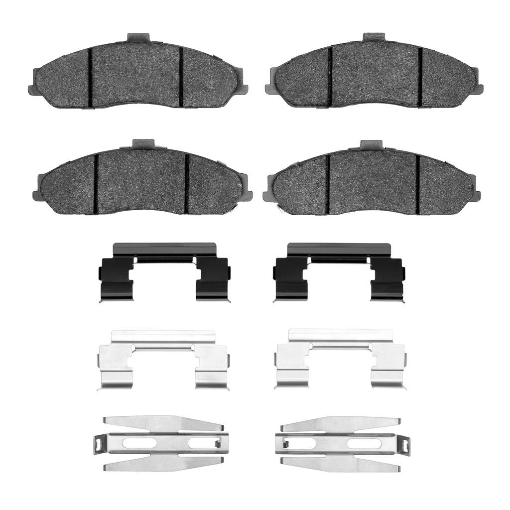 Dynamic Friction 1600-0731-01 - 5000 Euro Ceramic Brake Pads With Hardware