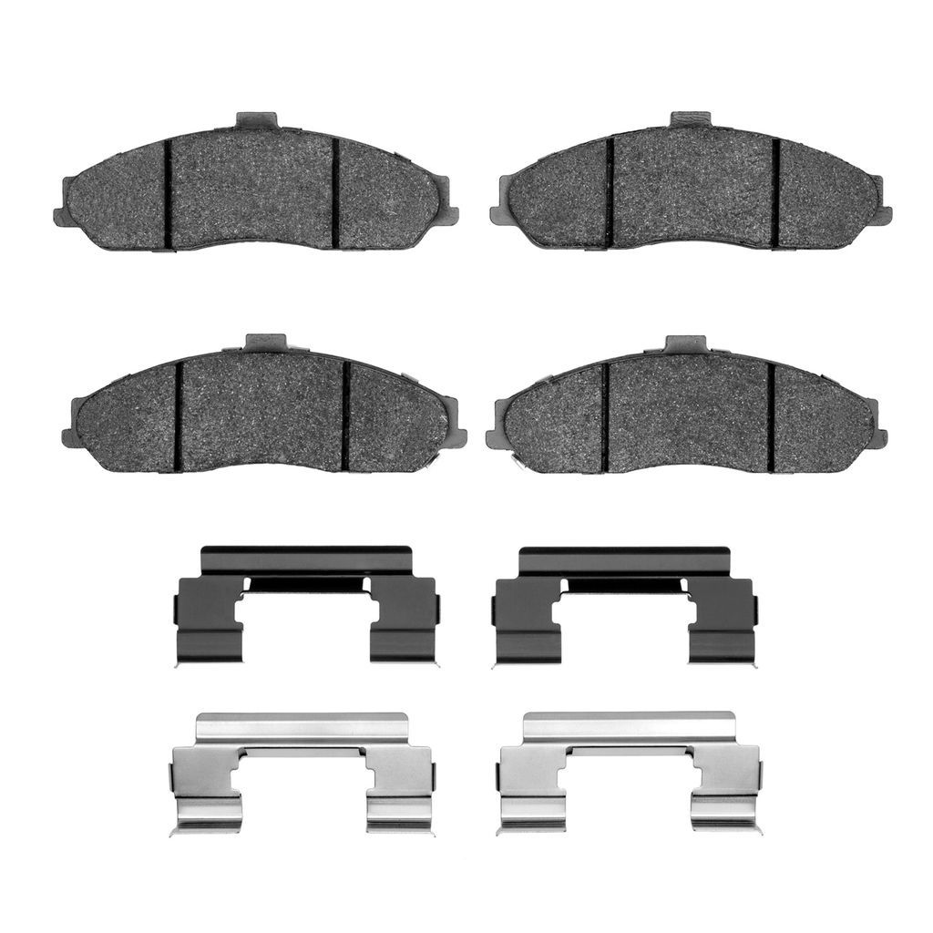 Dynamic Friction 1600-0731-02 - 5000 Euro Ceramic Brake Pads With Hardware