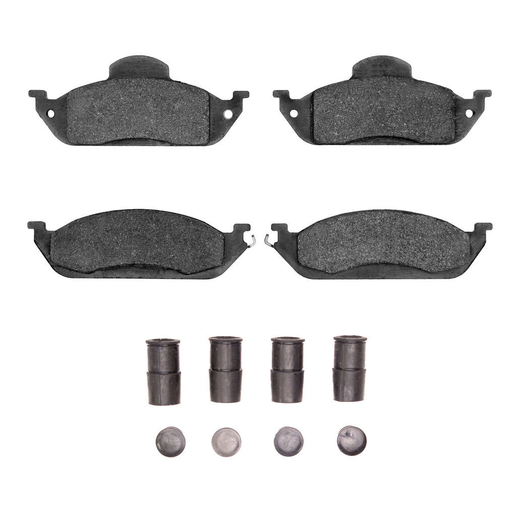 Dynamic Friction 1600-0760-01 - 5000 Euro Ceramic Brake Pads With Hardware