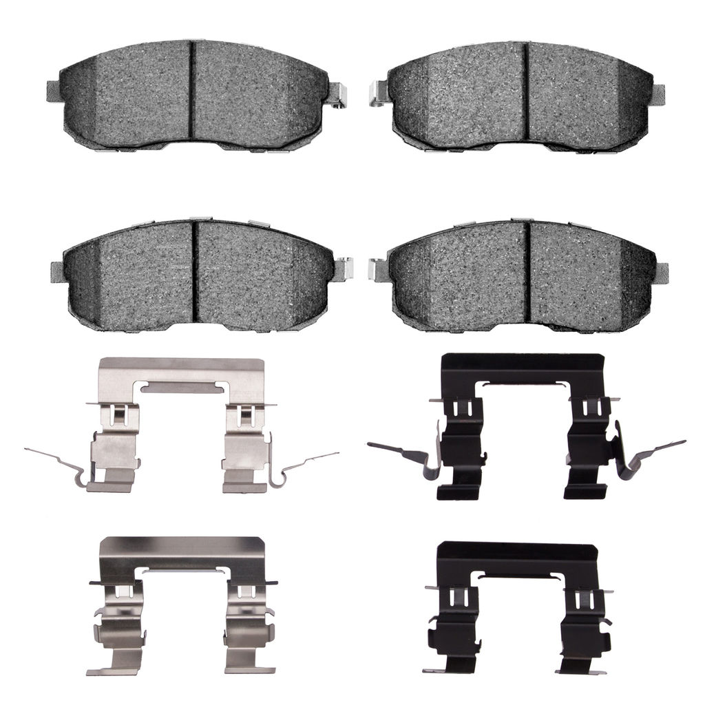 Dynamic Friction 1600-0815-02 - 5000 Euro Ceramic Brake Pads With Hardware
