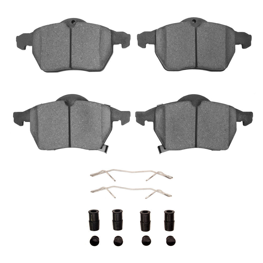 Dynamic Friction 1600-0819-01 - 5000 Euro Ceramic Brake Pads With Hardware