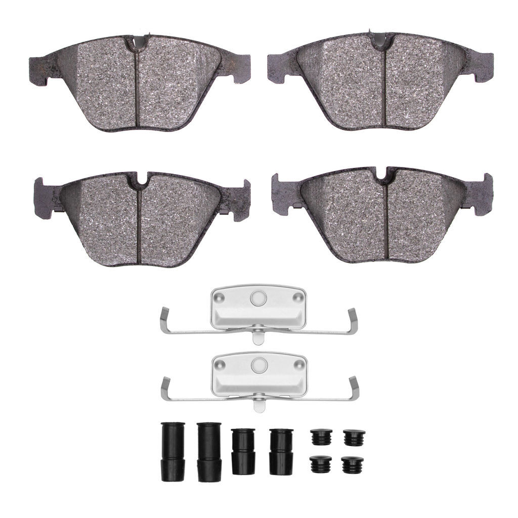 Dynamic Friction 1600-0918-11 - 5000 Euro Ceramic Brake Pads With Hardware
