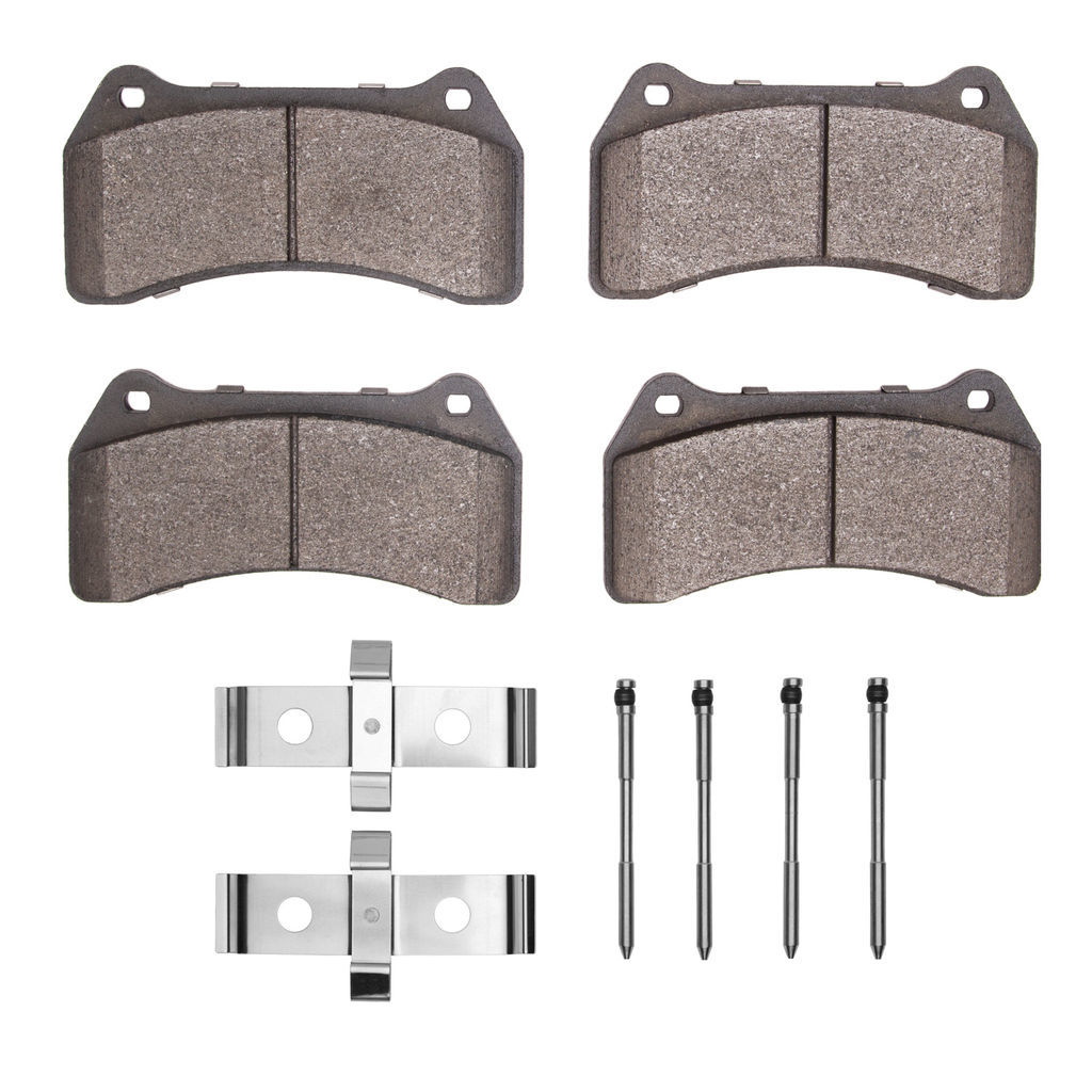 Dynamic Friction 1600-0938-01 - 5000 Euro Ceramic Brake Pads With Hardware