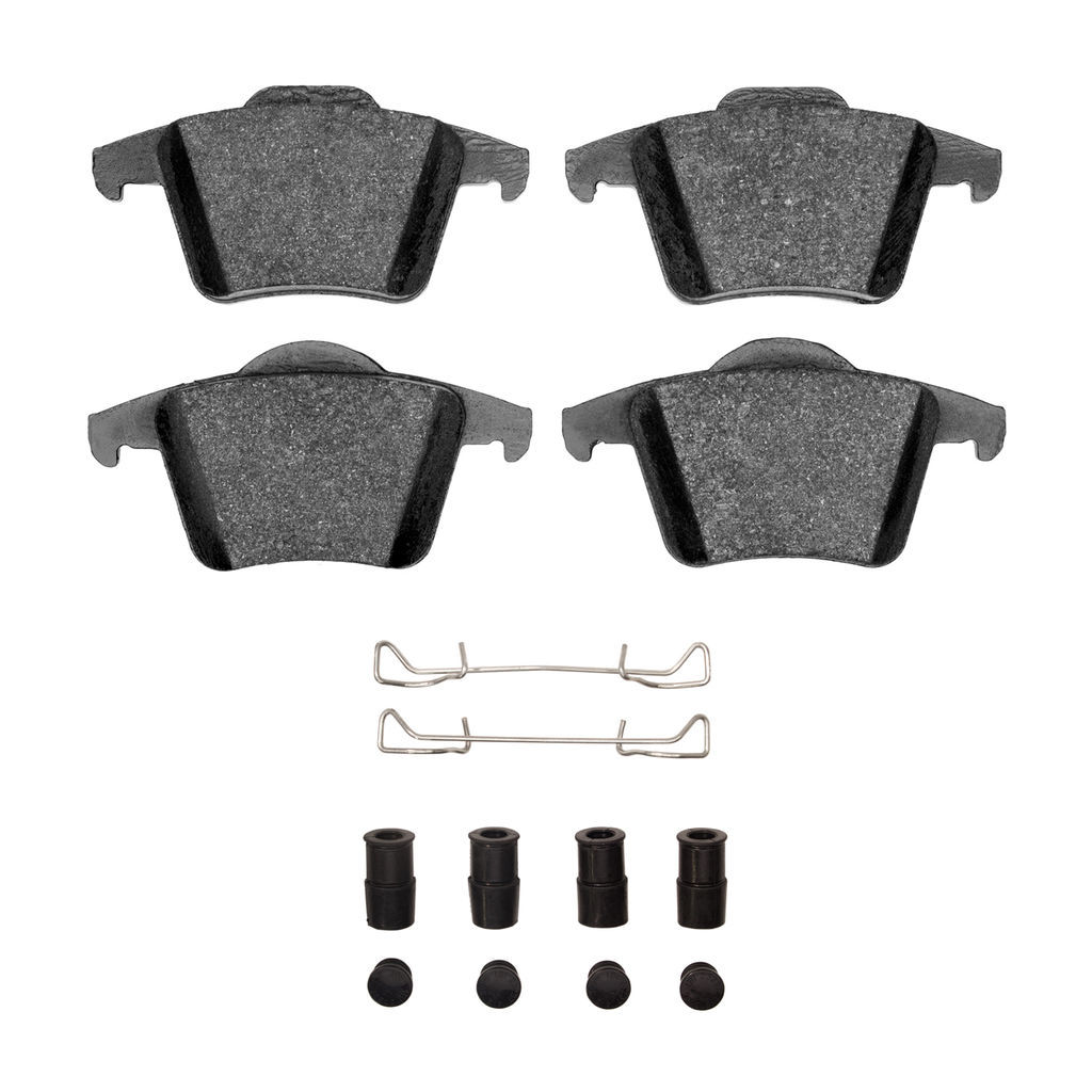 Dynamic Friction 1600-0980-01 - 5000 Euro Ceramic Brake Pads With Hardware