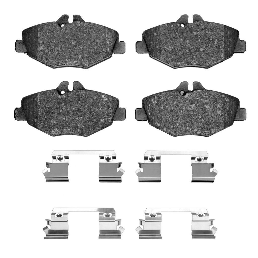 Dynamic Friction 1600-0987-01 - 5000 Euro Ceramic Brake Pads With Hardware