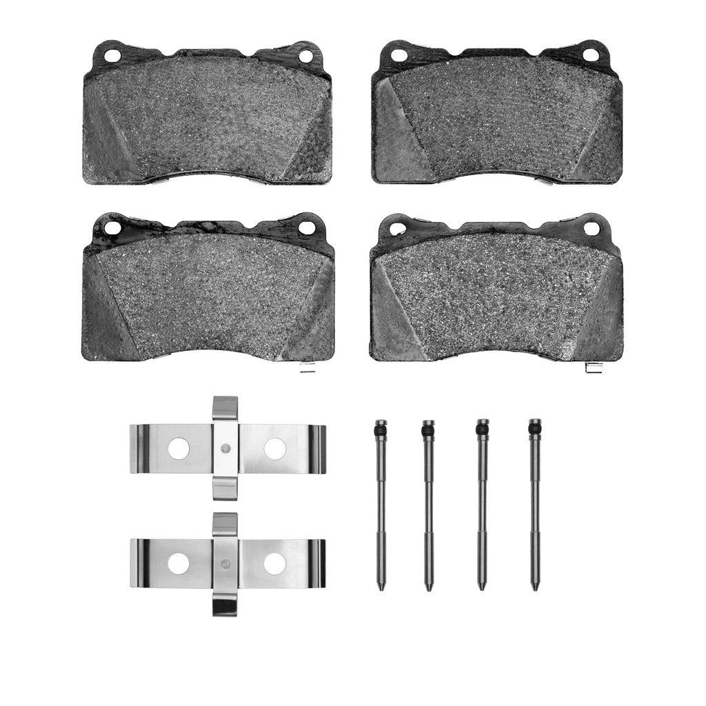 Dynamic Friction 1600-1001-02 - 5000 Euro Ceramic Brake Pads With Hardware