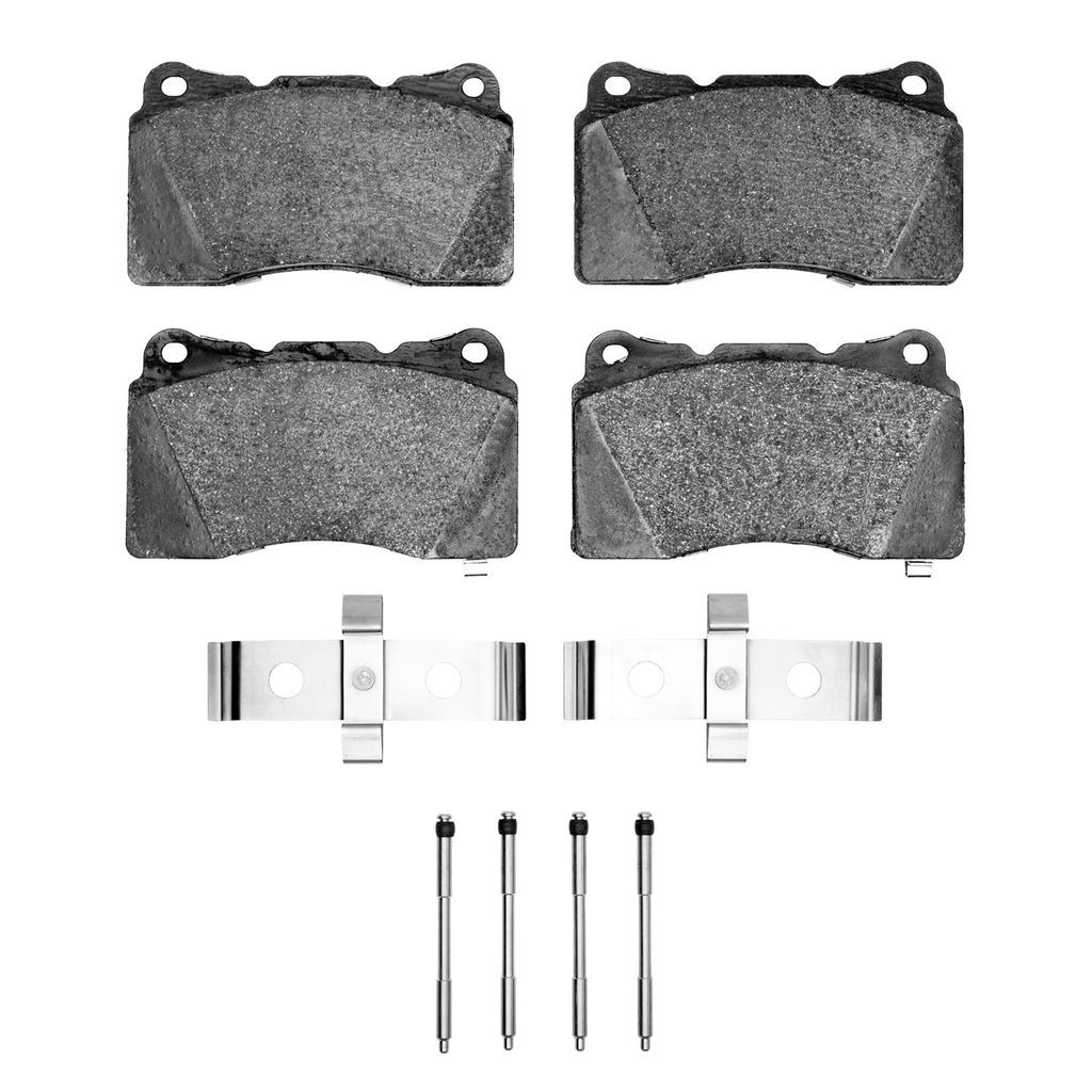 Dynamic Friction 1600-1001-08 - 5000 Euro Ceramic Brake Pads With Hardware