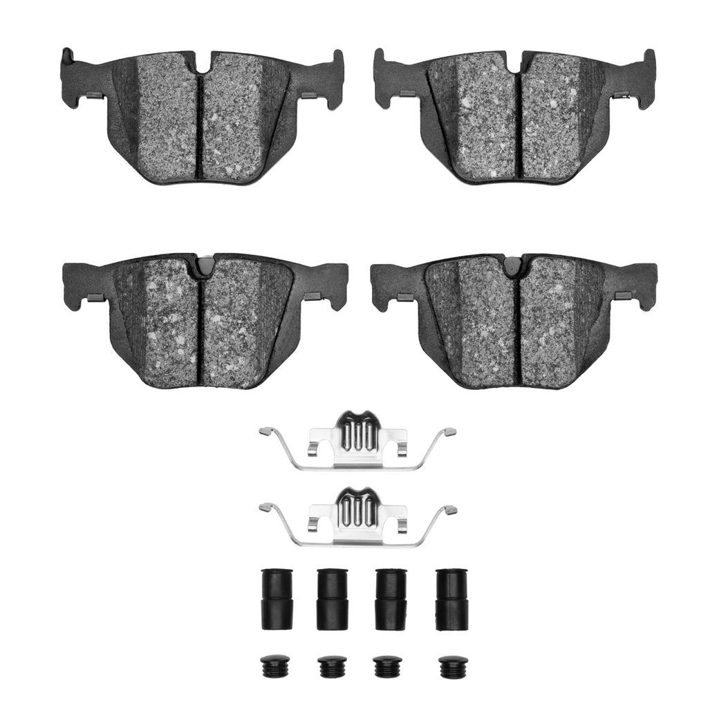 Dynamic Friction 1600-1042-01 - 5000 Euro Ceramic Brake Pads With Hardware